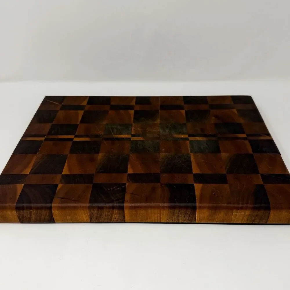 Handmade End Grain Wood Cutting Board Butcher Block Charcuterie Serving Board